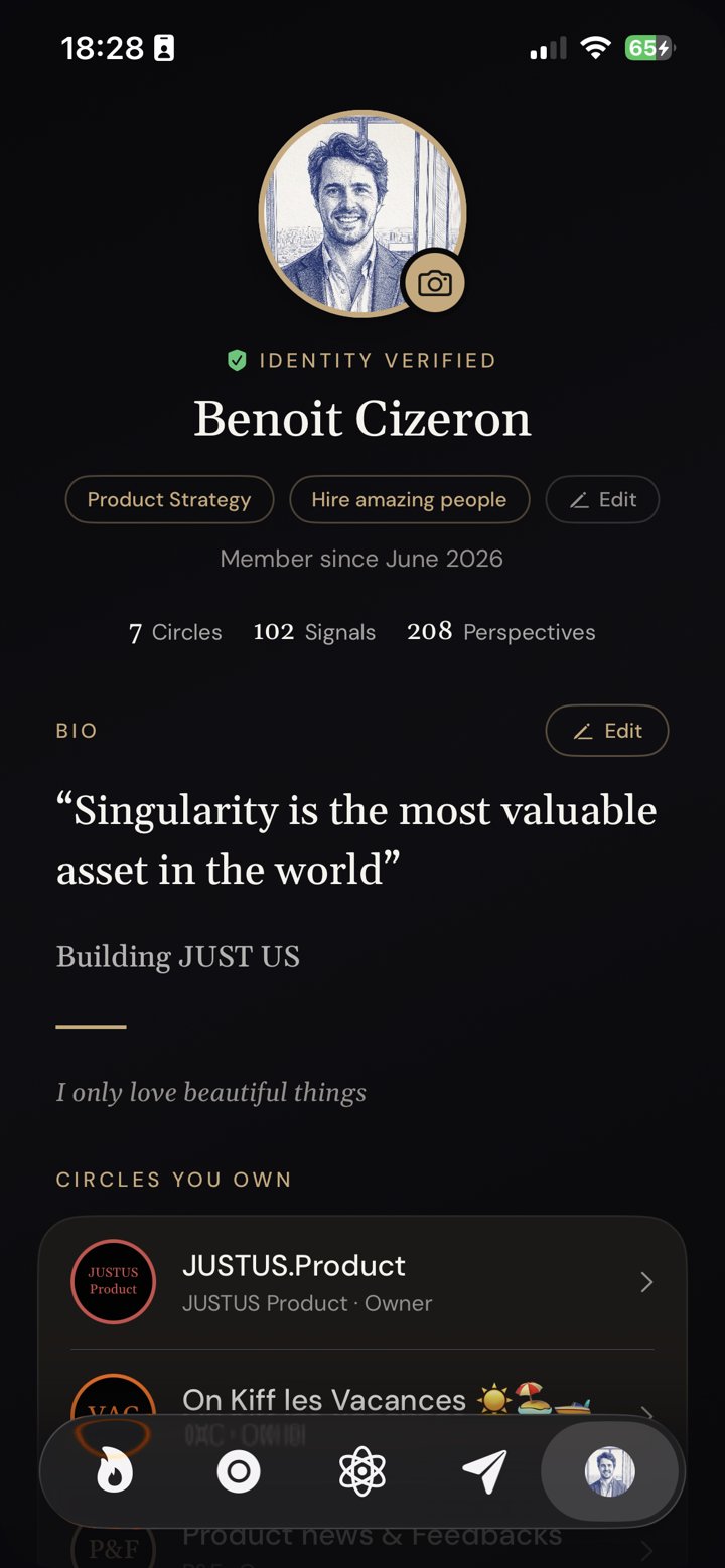 A verified member profile